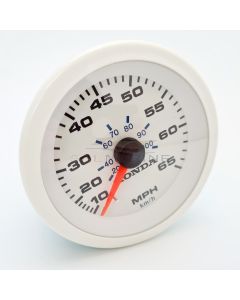 Honda outboard boat Speedometer gauge  - White - H237203ZW5000ZB