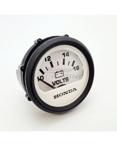 Honda outboard VOLT Meter gauge (WHITE) FLAT L - H237450ZW5000ZB